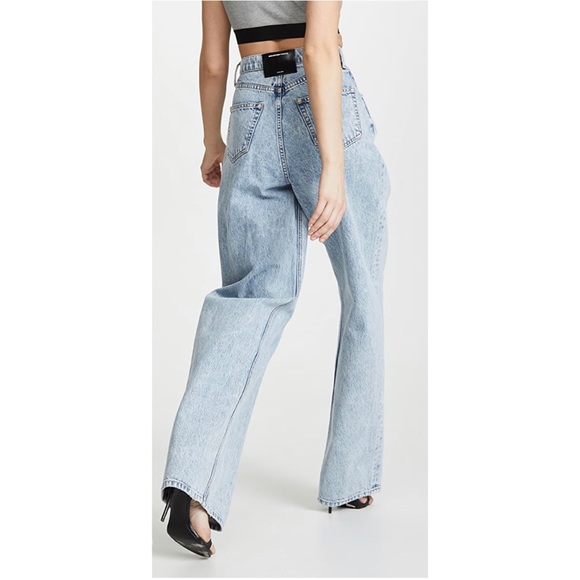 ALEXANDER WANG BRACE Pleated denim Jean size 27 - Picture 6 of 14